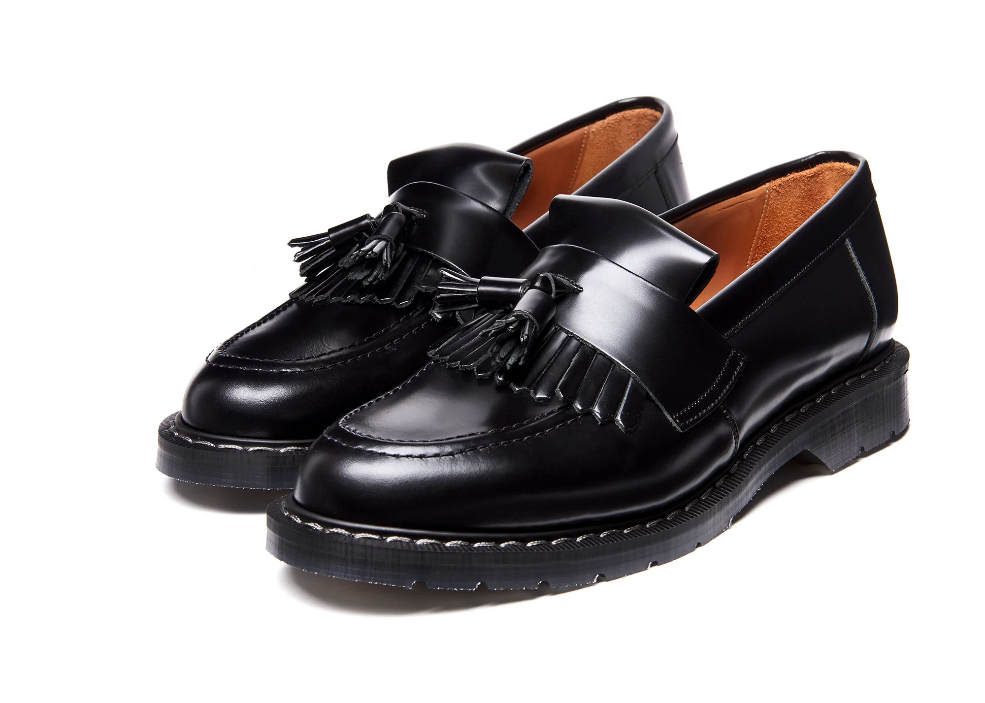Black Hi-Shine Tassel Loafer - Image 3