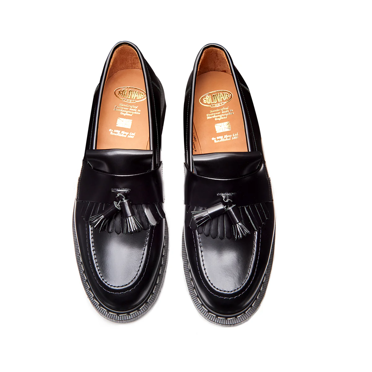 Black Hi-Shine Tassel Loafer - Image 4
