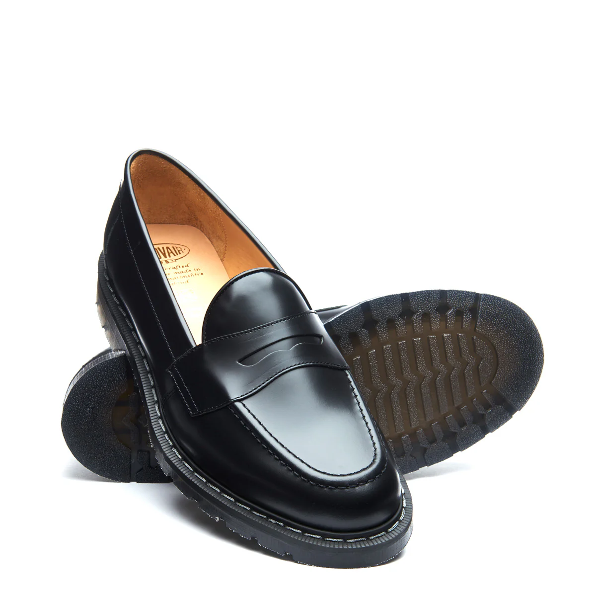Black Hi-Shine Penny Loafer - Image 3