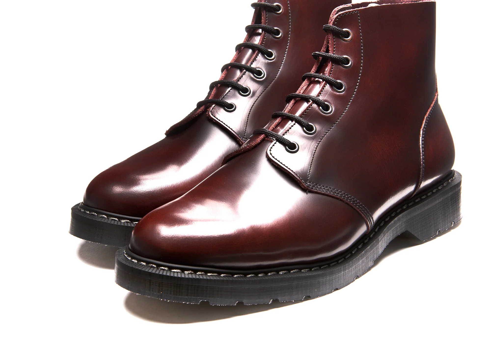 Burgundy Rub-Off 6 Eye Astronaut Boot - Image 3