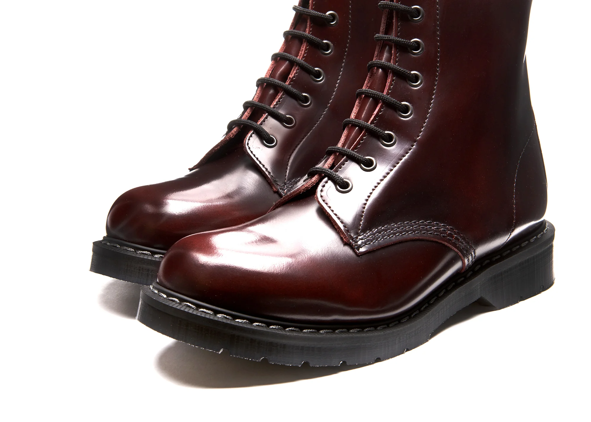 Burgundy Rub-Off 8 Eye Derby Boot - Image 3